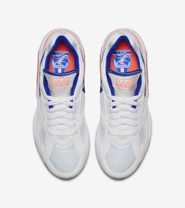 Nike Women's Air Max 180 'White & Solar Red & Racer Blue' Release Date ...