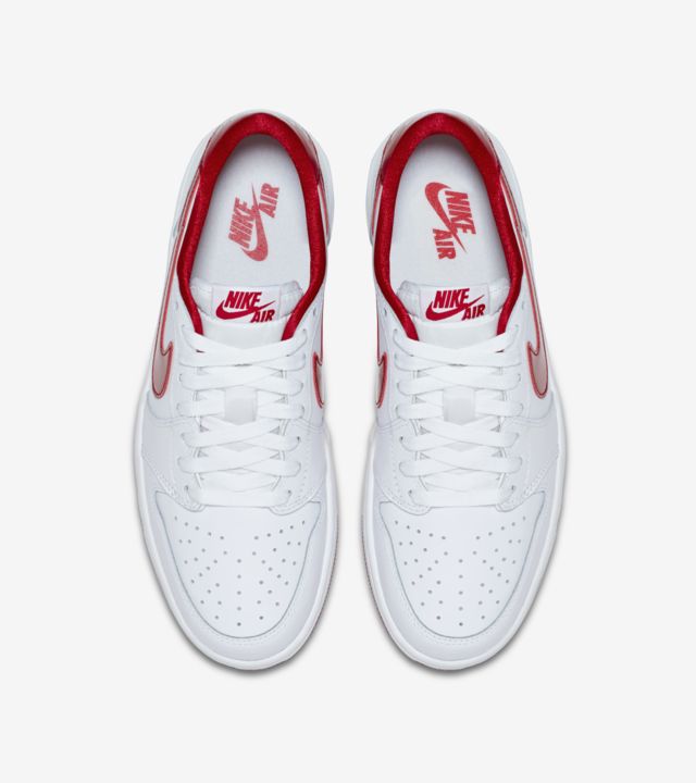 Air Jordan 1 Retro Low 'White & Red' Release Date. Nike SNKRS