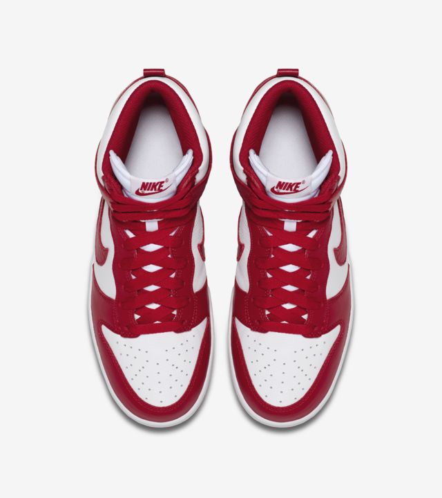 Nike Dunk College Colors 'Red & White'. Nike SNKRS