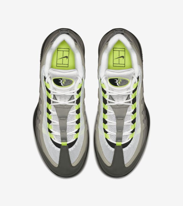 NikeCourt Vapor RF x AM95 'Black & Volt' Release Date. Nike SNKRS AT