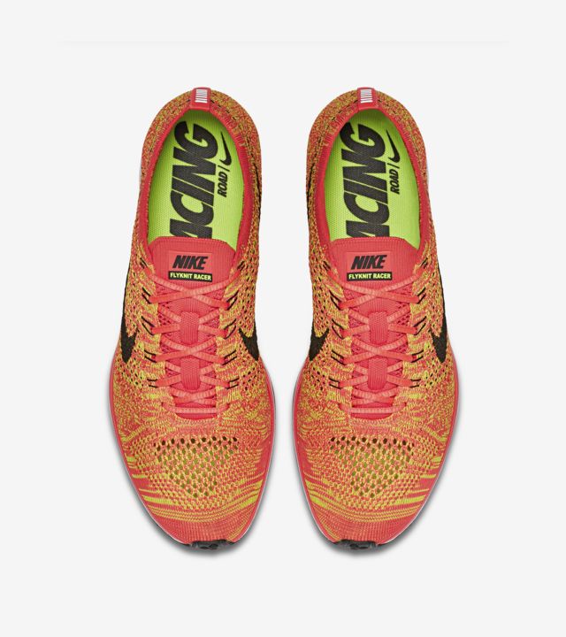 flyknit racer orange