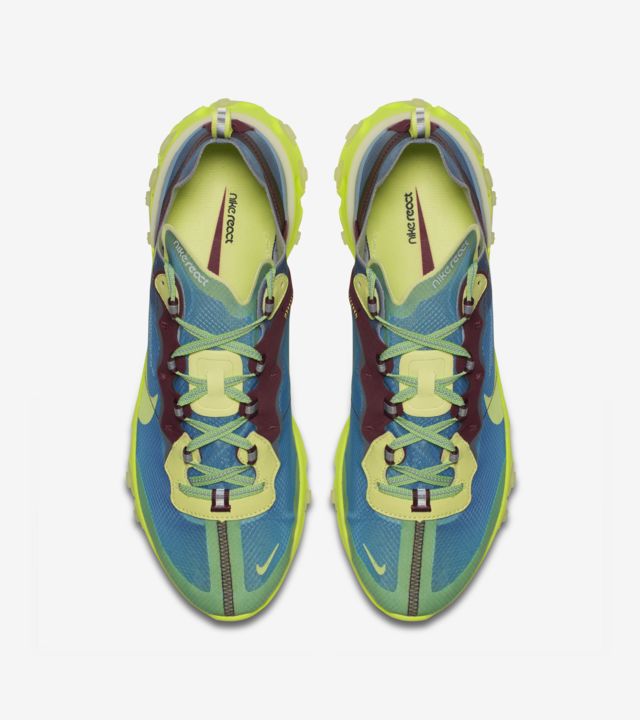 Nike React Element 87 Undercover Lakeside And Electric Yellow Release Date Nike Snkrs Gb 6449