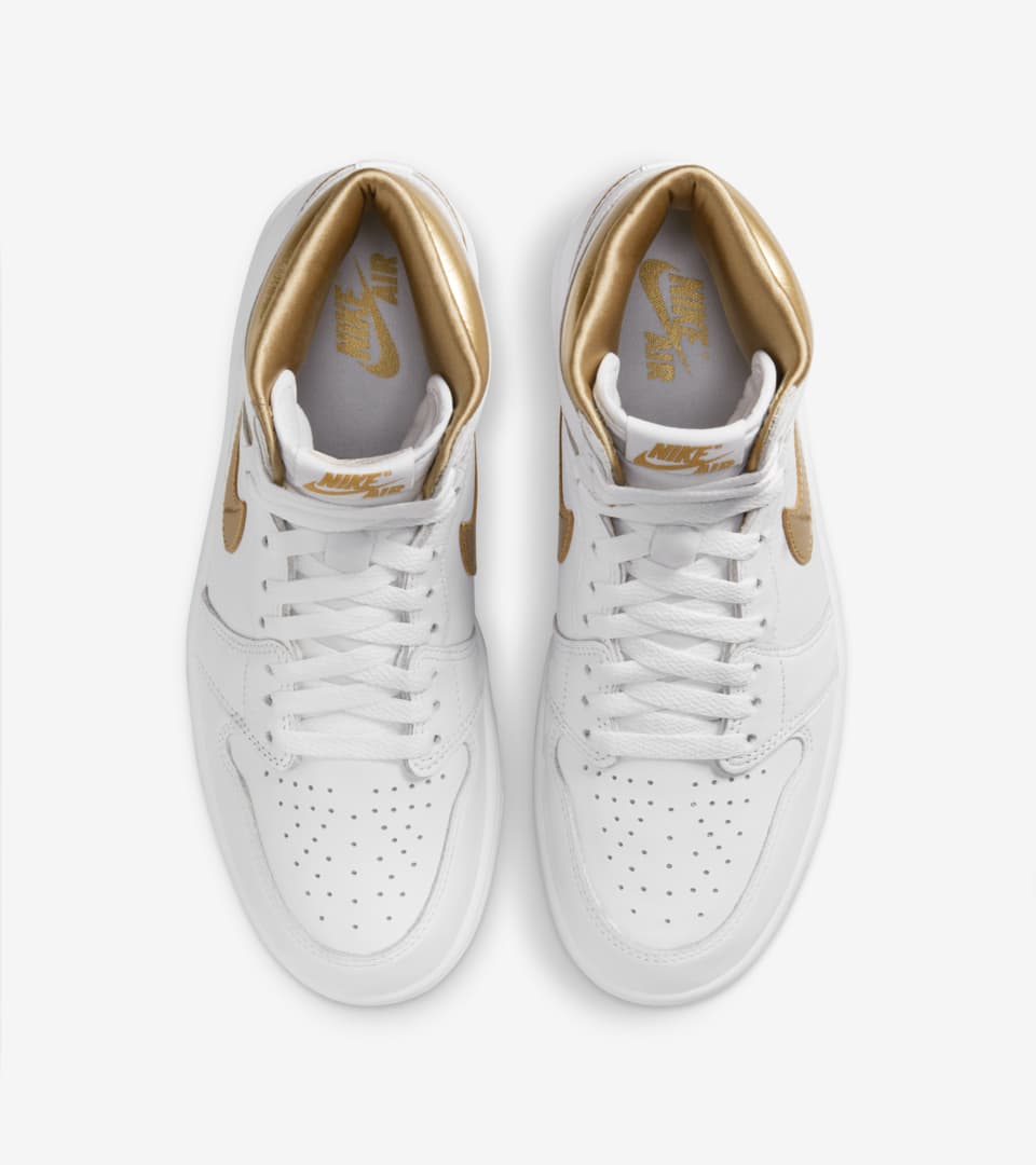 NIKE公式】レディース エア ジョーダン 1 HIGH OG 'White and Gold