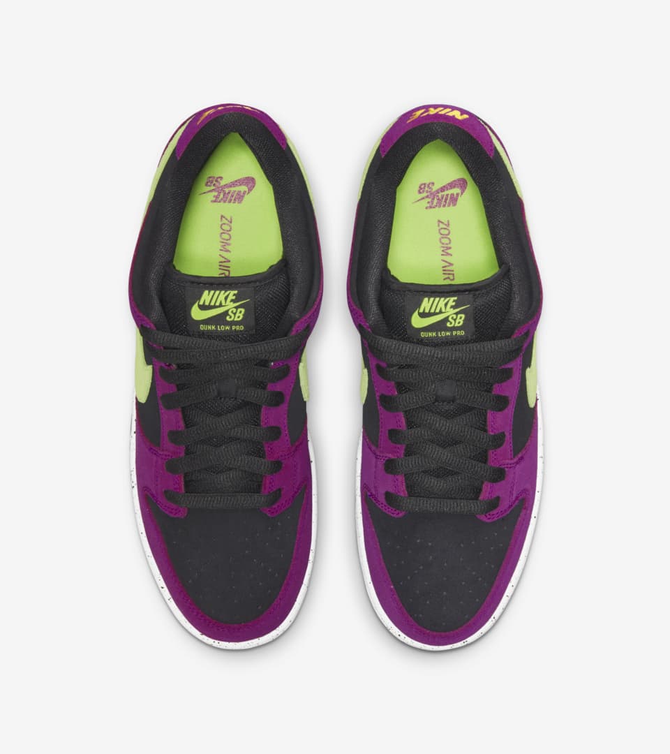 nike sb dunk low pro red plum & citron