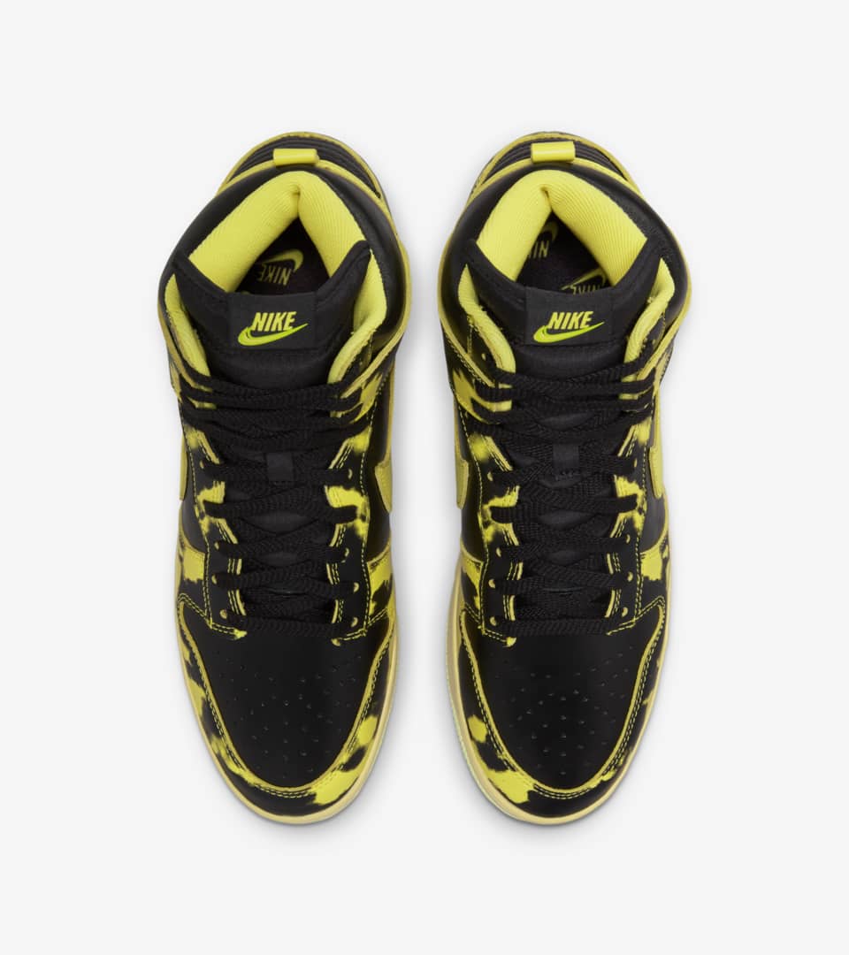 nike dunk acid wash yellow