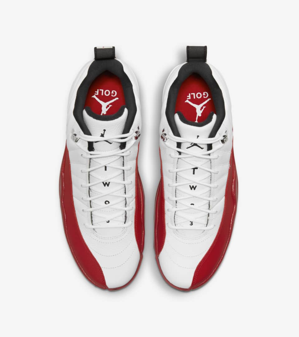 Air Jordan 12 低筒高爾夫鞋'Varsity Red and White' (DH4120-161 