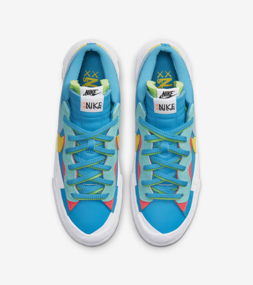 sacai nike  kaws Blazer Low  NeptuneBlue