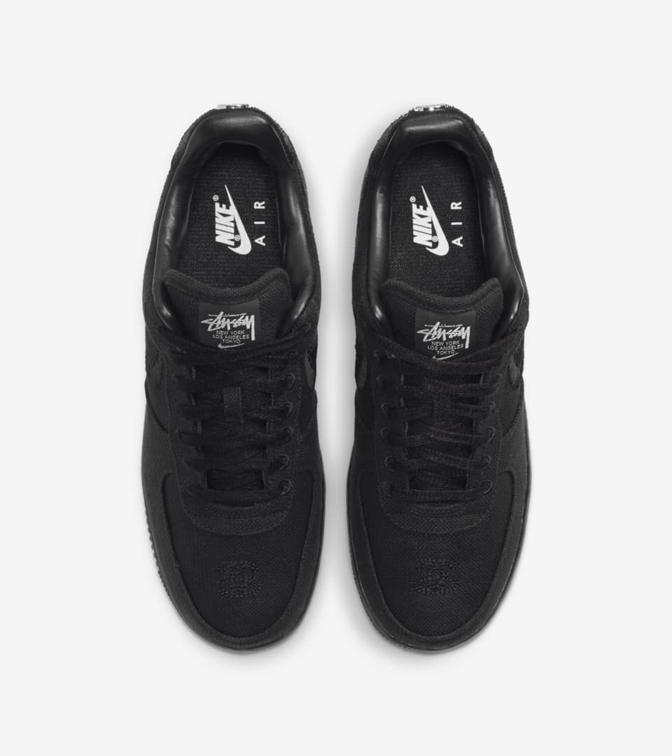 Air Force 1 x Stüssy 'Triple Black' Release Date. Nike SNKRS PH