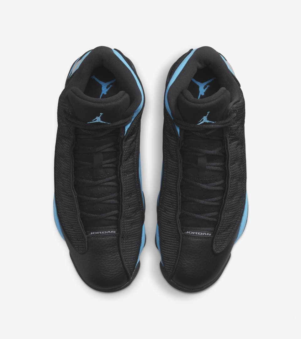 Louis Vuitton Black Neon Blue Air Jordan 13 Shoes • Kybershop