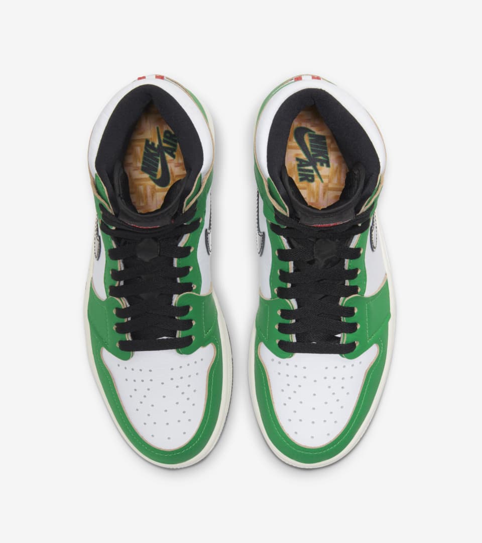 NIKE Womens AirJordan 1 High Lucky Green