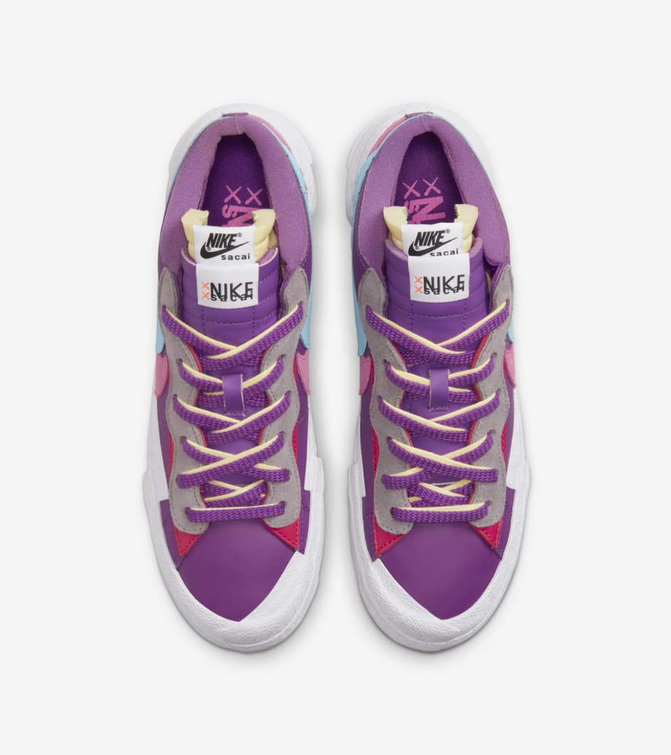 sacai x KAWS Blazer Low 'Purple Dusk' (DM7901-500) Release Date 