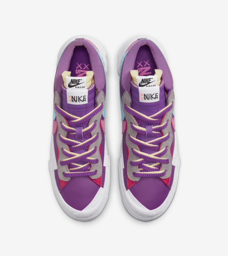 sacai x KAWS Blazer 低筒'Purple Dusk' (DM7901-500) 發售日期. Nike