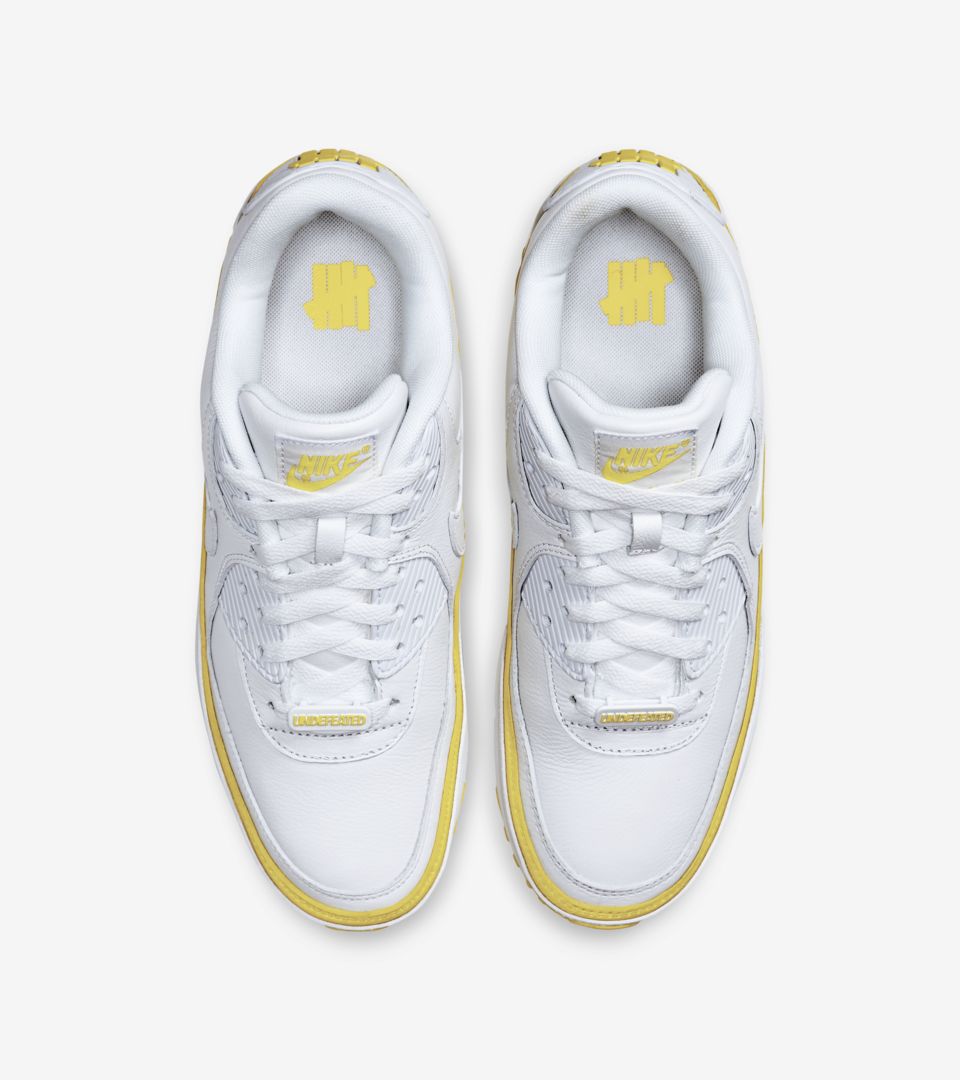 Air Max 90 x Undefeated 'White/Opti Yellow' Release Date. Nike SNKRS