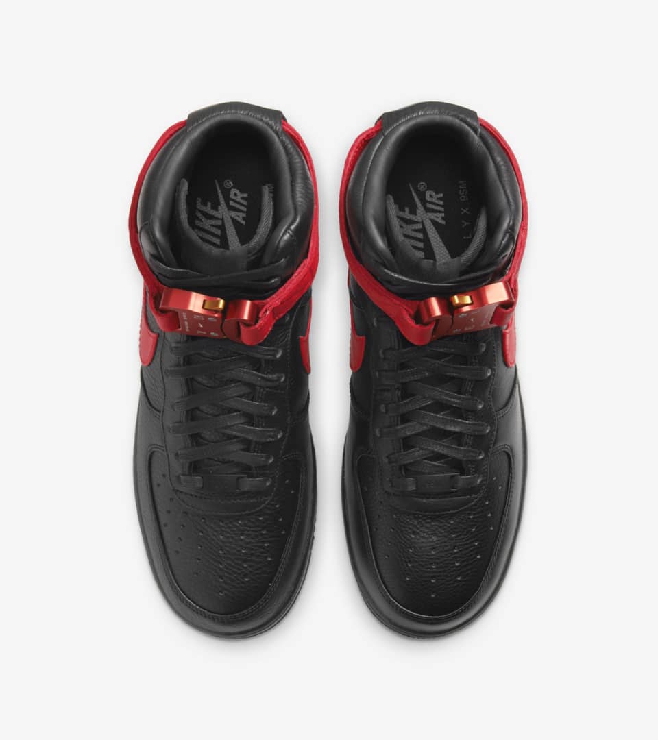 Fecha de lanzamiento de las Air x Alyx "Black and University Red" (CQ4018-004). Nike SNKRS