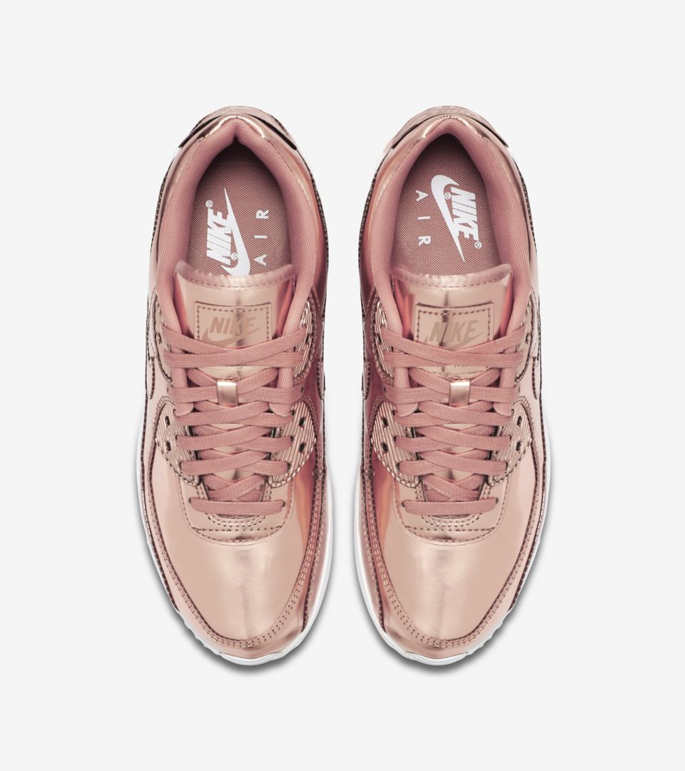 Women's Air Max 90 Metallic 'Rose Gold' Release Date. Nike SNKRS ID