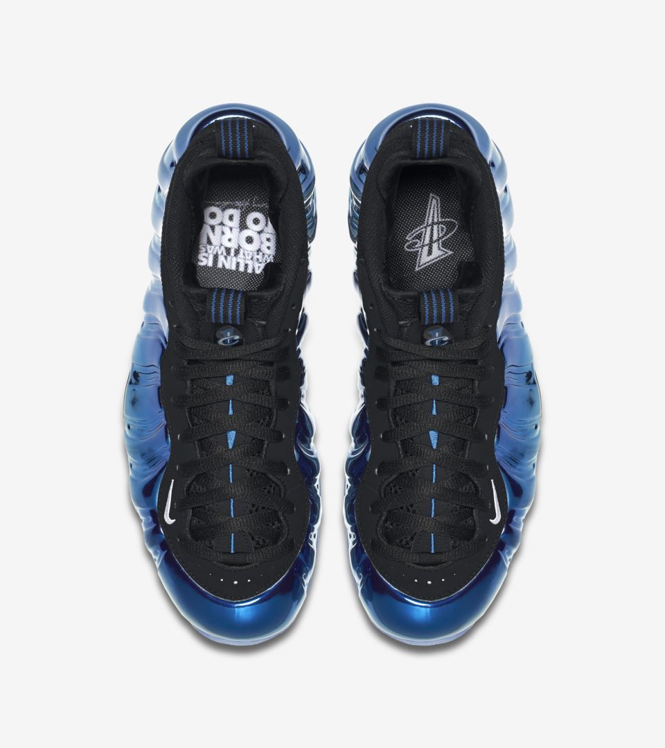 Nike foamposite hotsell blue mirror