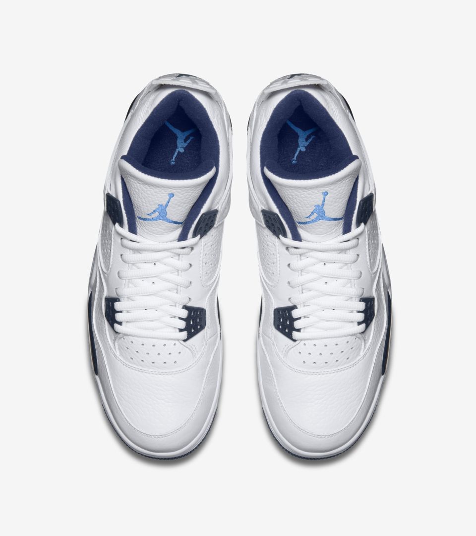 Jordan 4 hot sale metallic blue