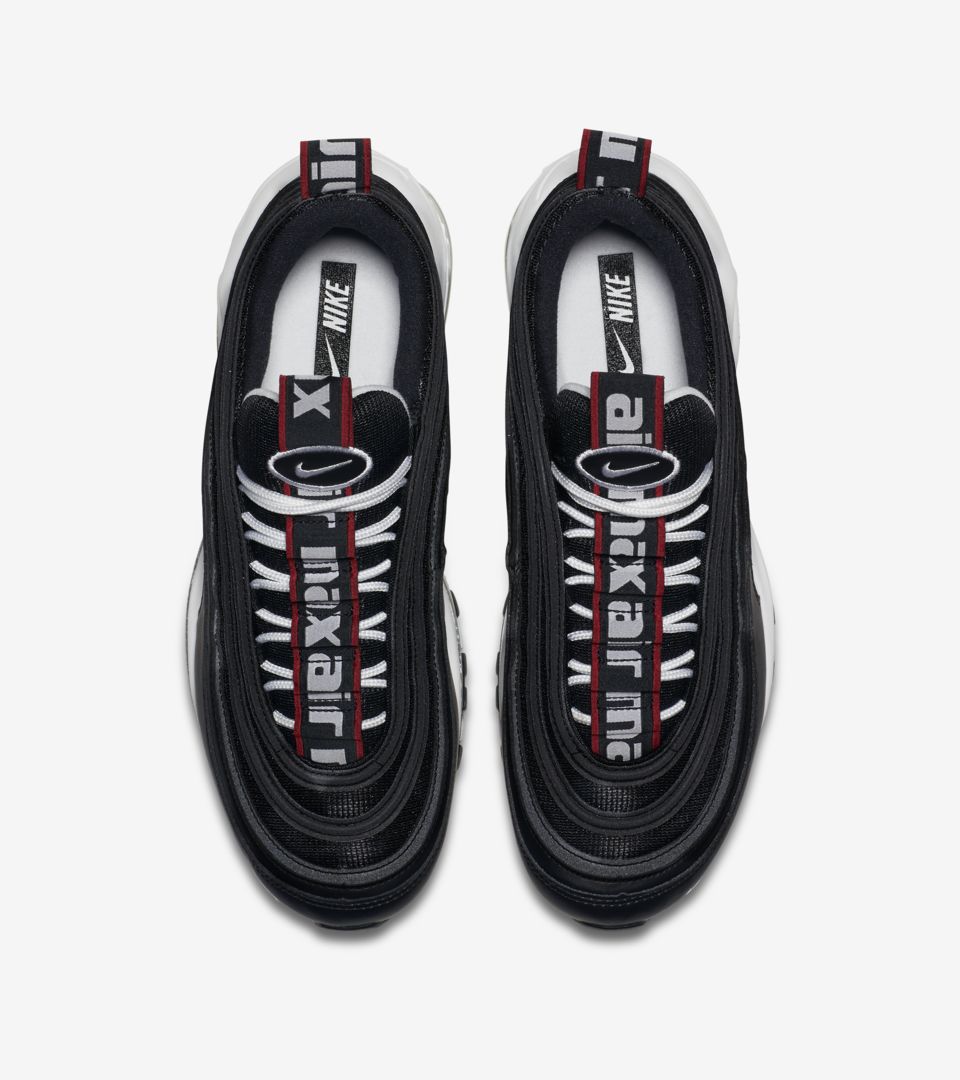 nike air max 97 black with red swoosh