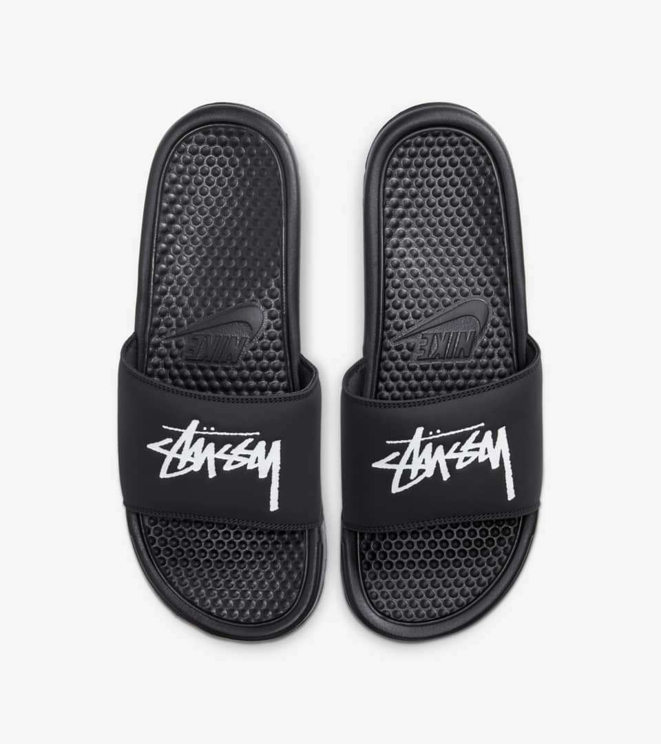 nike stussy flip flops