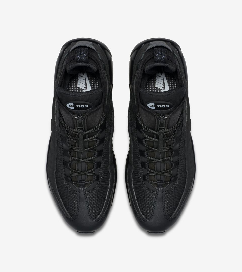 Nike Air Max 95 Sneakerboot 'Triple Black'. Nike SNKRS
