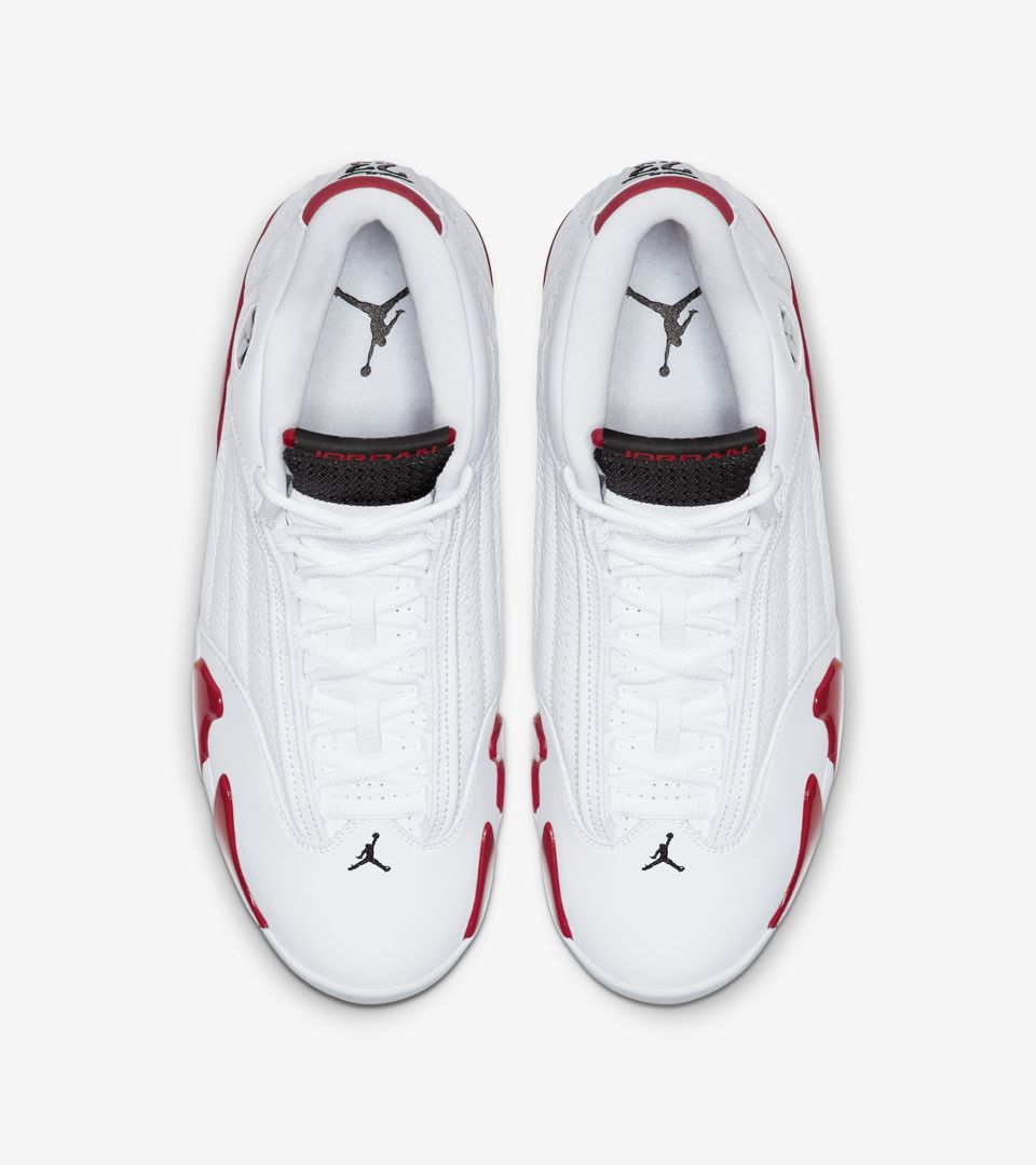 red & white jordans 14