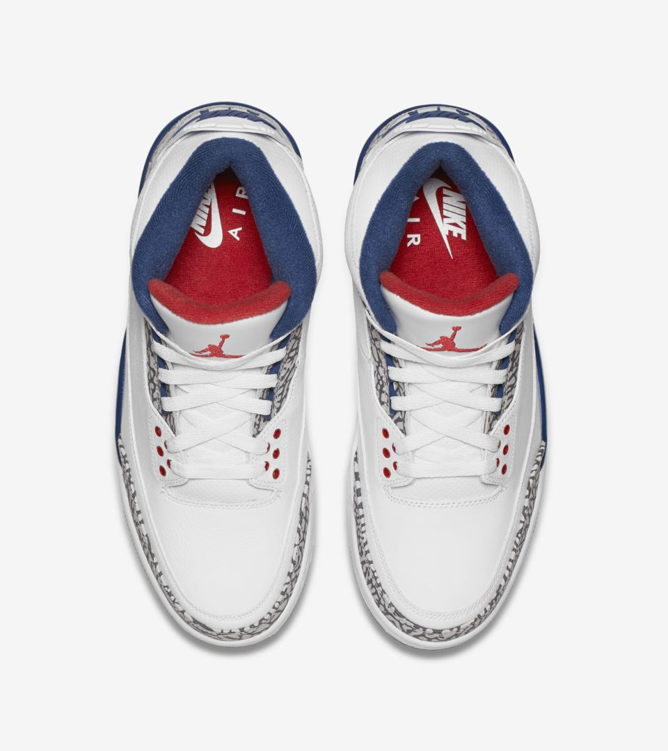 jordan 3 blue red white