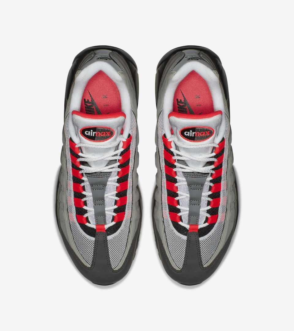 Nike Air Max 95 'White & Solar Red & Granite' Release Date. Nike SNKRS
