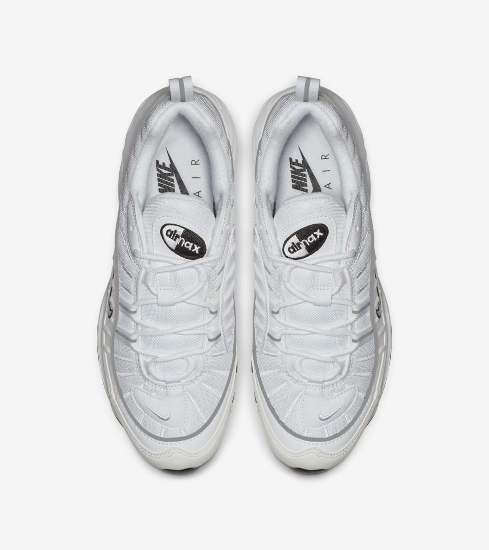 sequía Finanzas Comiendo Fecha de lanzamiento de las Nike Air Max 98 "White &amp; Reflective Silver"  para mujer. Nike SNKRS ES