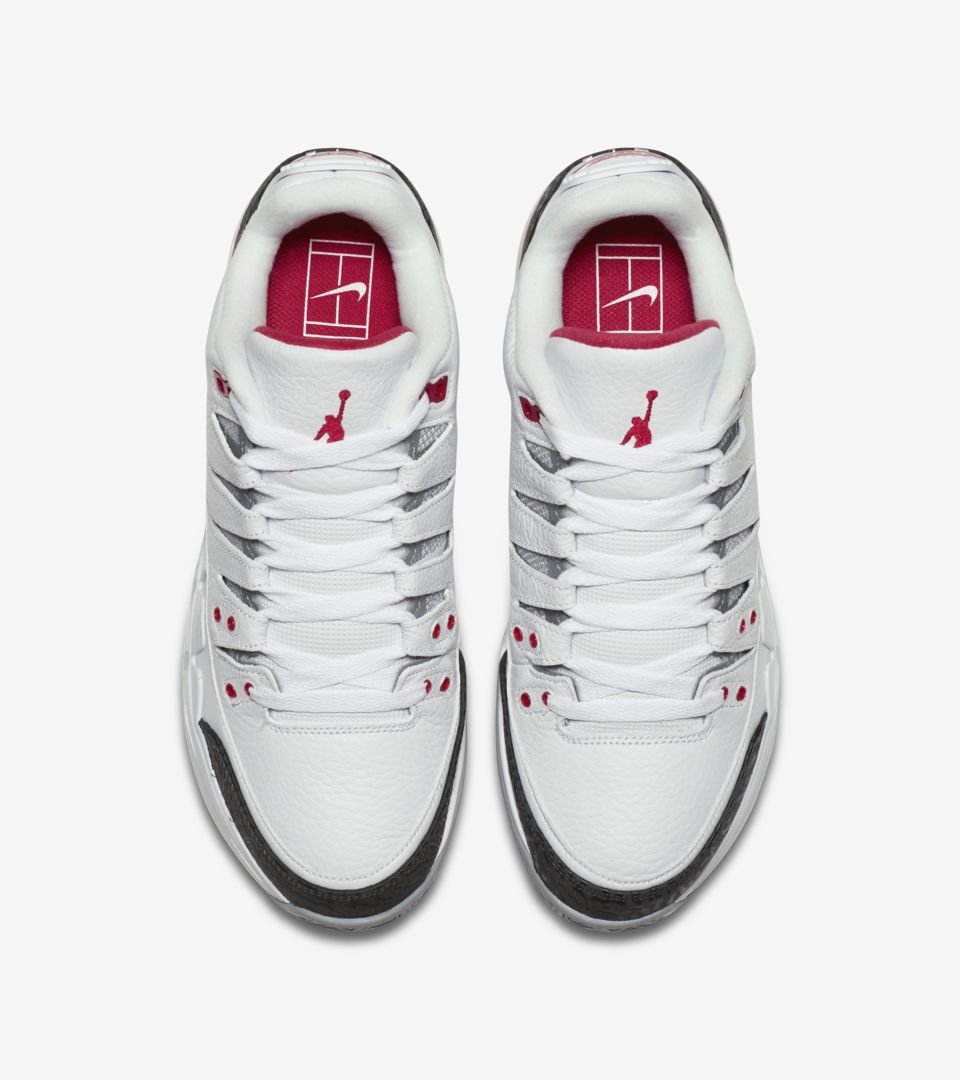 NikeCourt Zoom Vapor RF x AJ3 'Fire Red'. Nike SNKRS