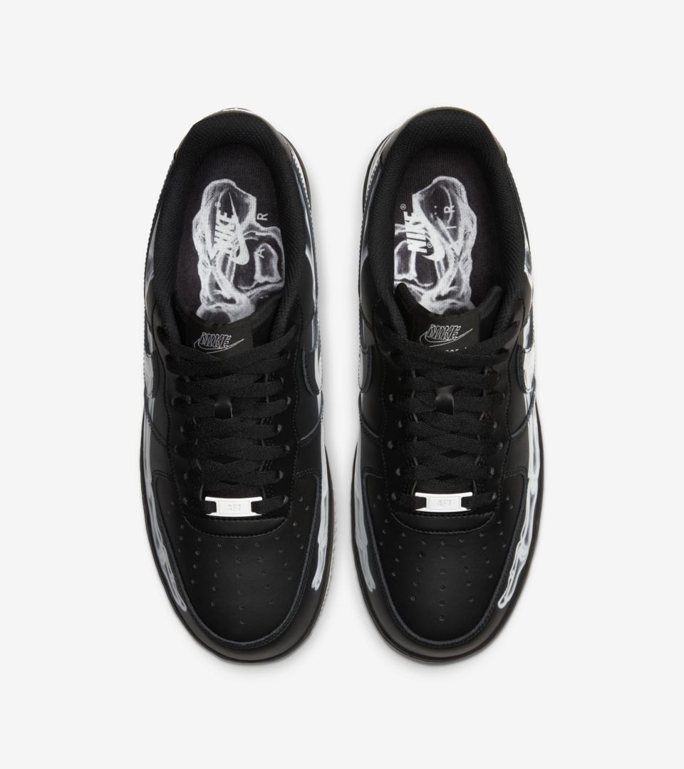 こちらNikeAiNike air force1 low  black skeleton