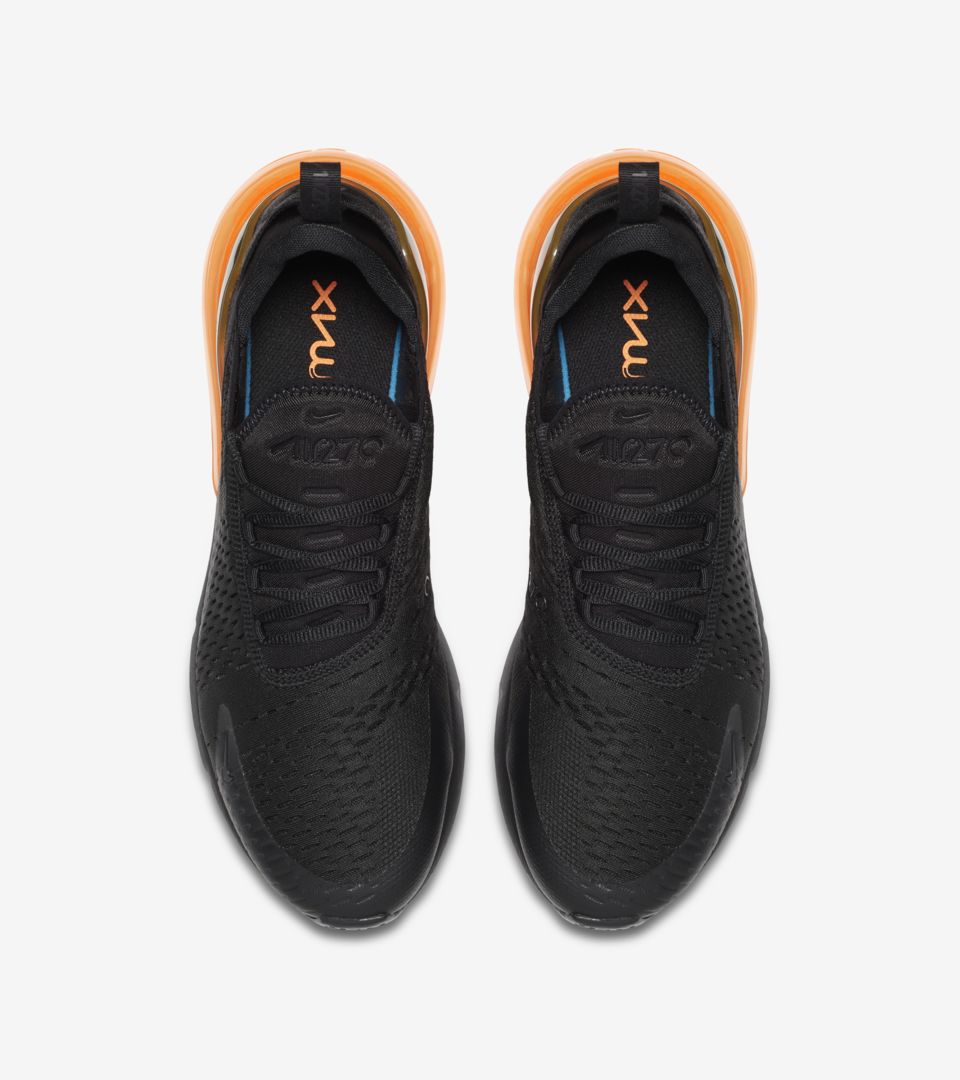 Fecha de lanzamiento de las Nike Air Max 270 "Black &amp; Tonal Orange". SNKRS
