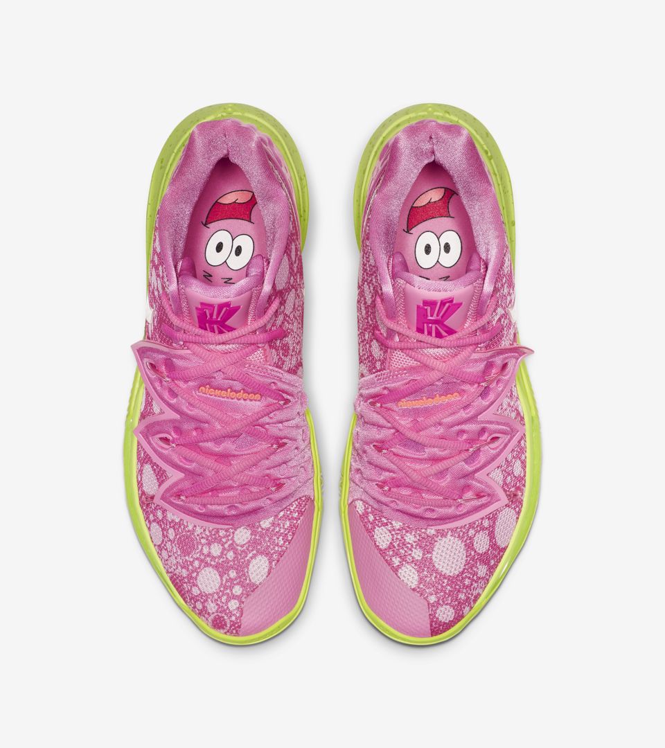 Set up the table Soaked phenomenon Kyrie 5 'Patrick Star' Release Date. Nike SNKRS