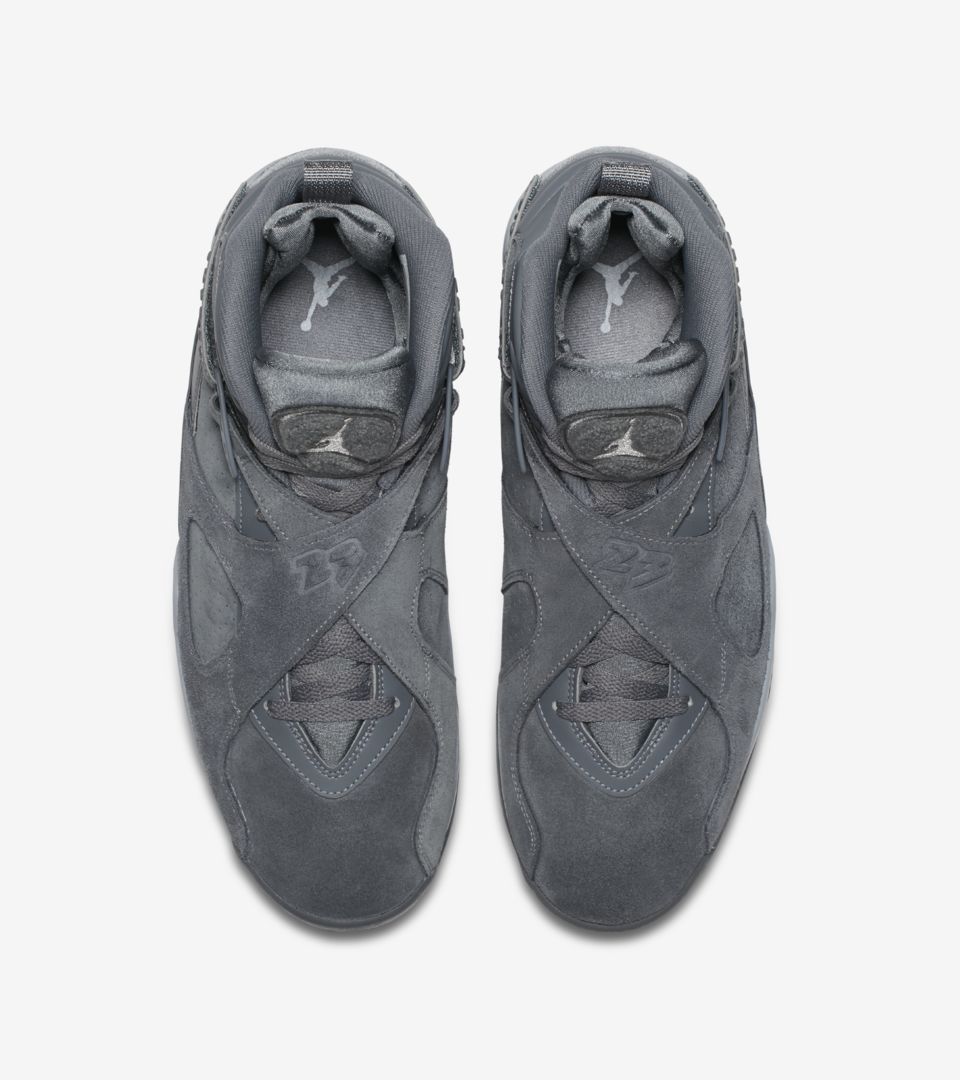 Air jordan 8 wolf hot sale grey