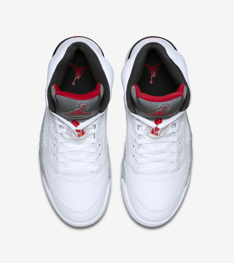 Air Jordan 5 Retro 'White u0026 Black u0026 University Red' Release Date. Nike SNKRS