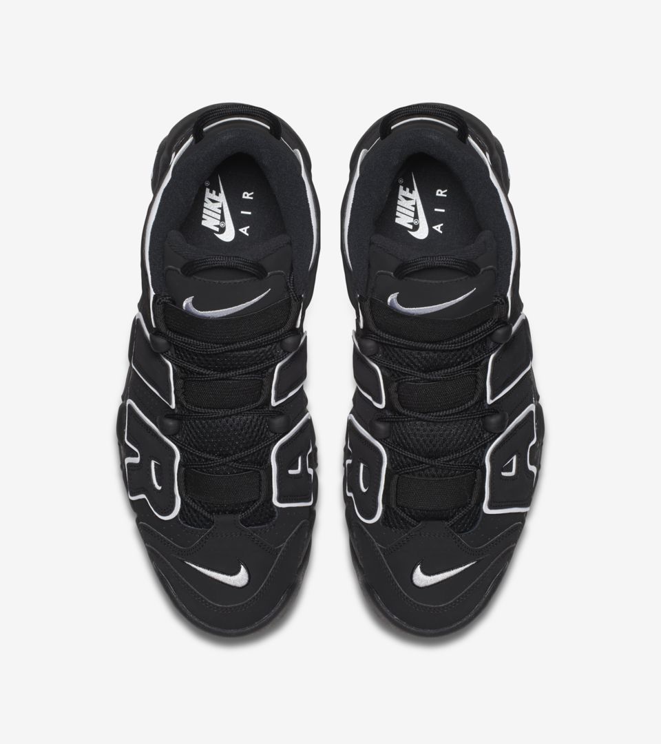 Nike air more black and sale white