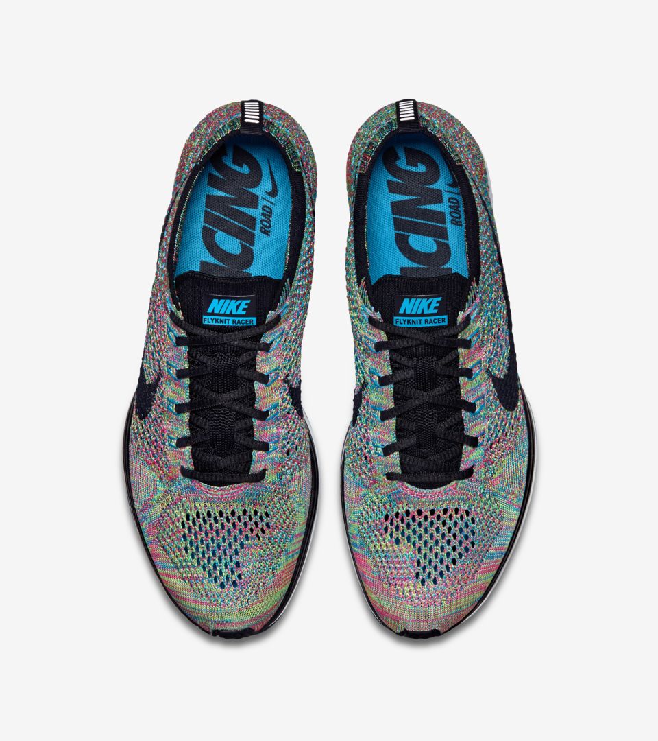 FLYKNIT RACER 27cm　ナイキ フライニットレーサー マルチ虹