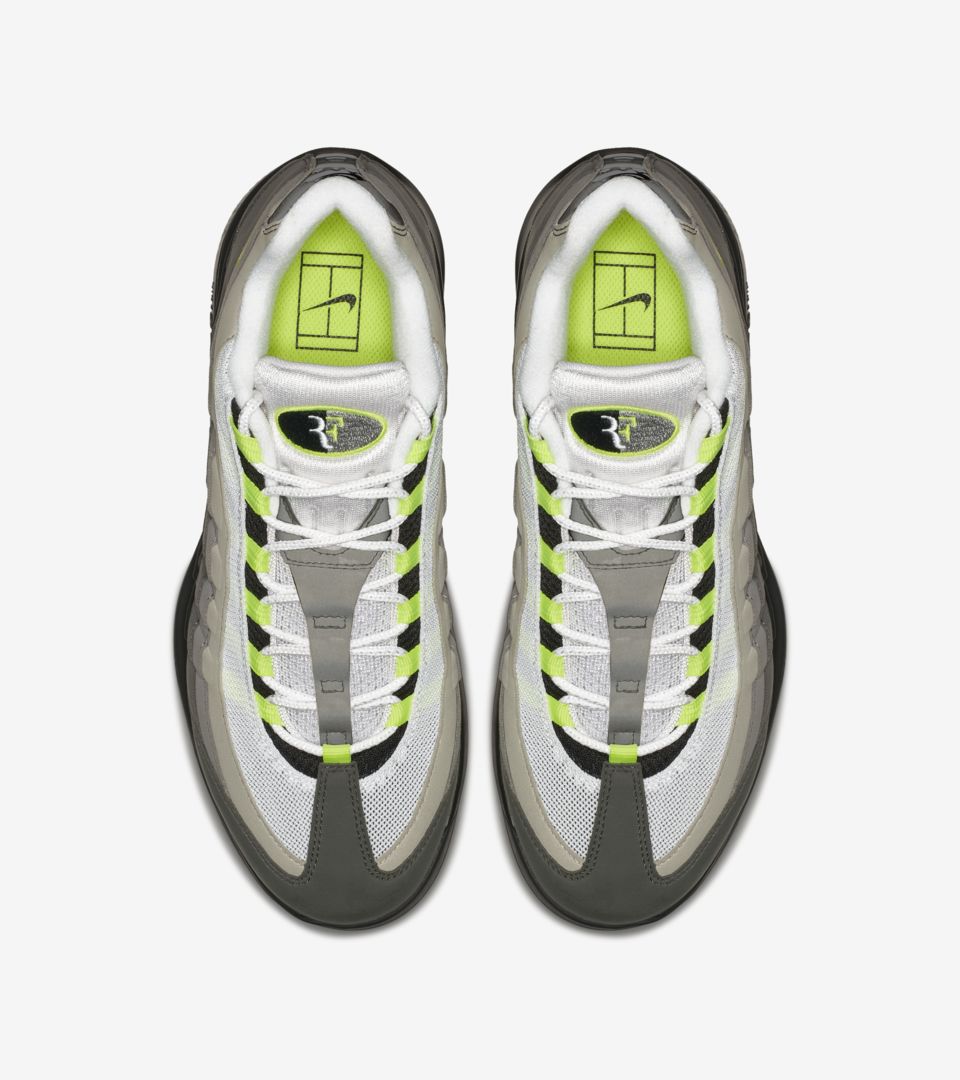 NikeCourt Vapor RF x AM95 'Black & Volt' Release Date. Nike 