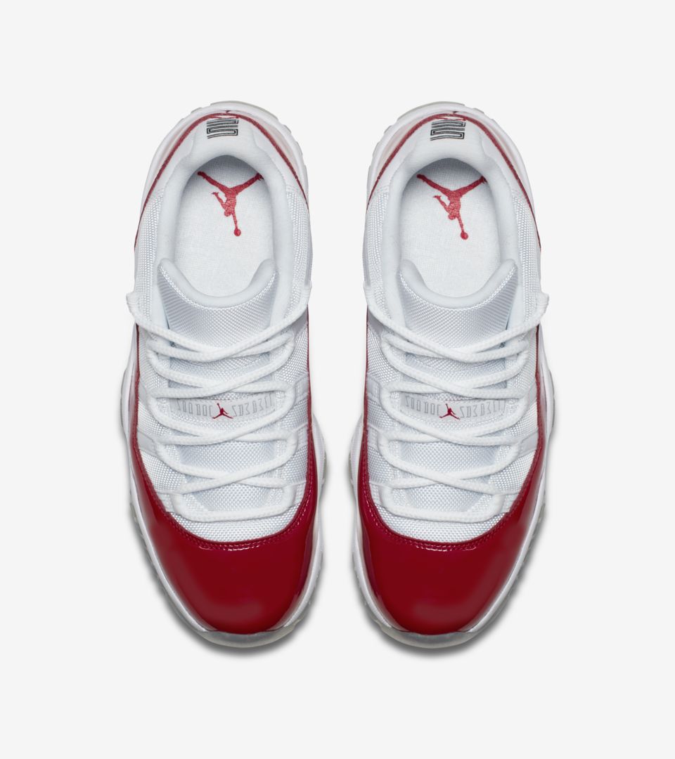 Red and cheap white 11s jordans