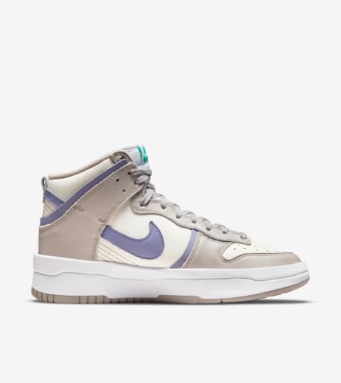 womens dunk high up iron purple