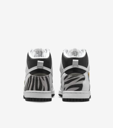 womens dunk high black white