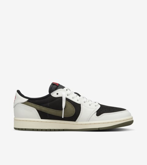 Jordan Travis Women's Air Jordan 1 Low x Travis Scott 'Medium Olive' (DZ4137-106 ...