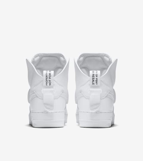 psny x nike air force 1 high white