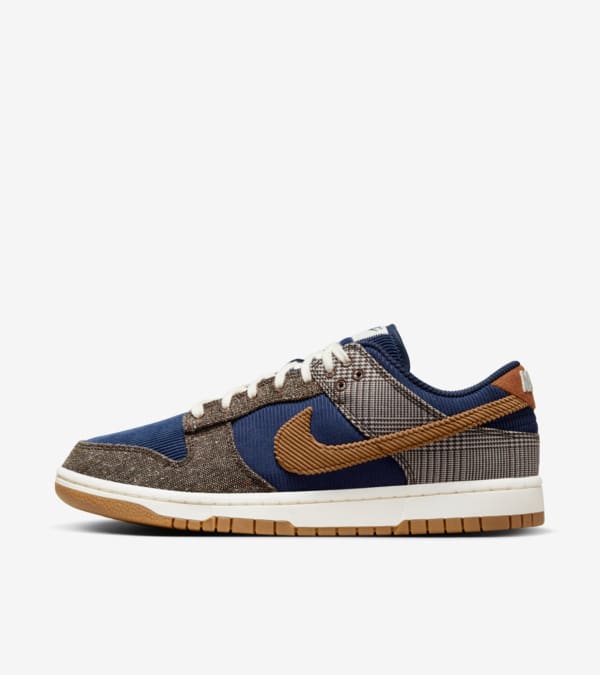 Fecha de lanzamiento del Dunk Low Midnight Navy and Baroque Brown FQ8746 410 Nike SNKRS