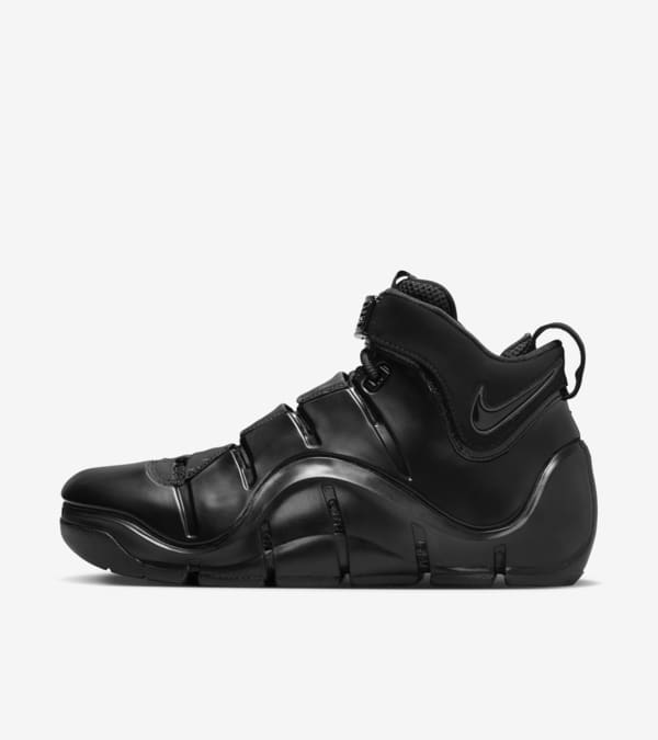 LeBron 4 Black and Anthracite FJ1597 001 release date. Nike SNKRS