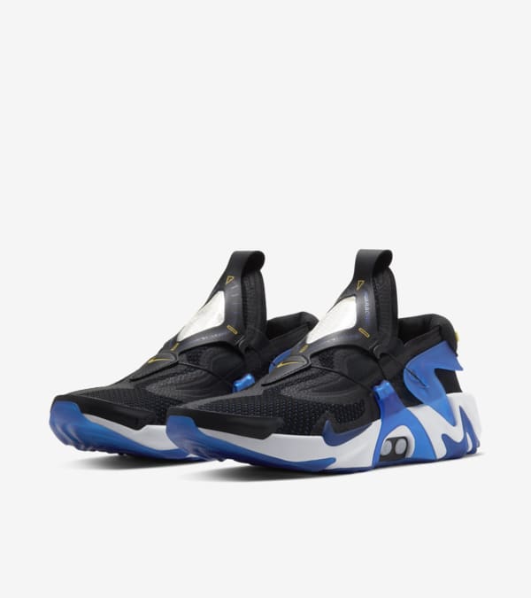 NIke Adapt Huarache Black Racer Blue Release Date. Nike SNKRS