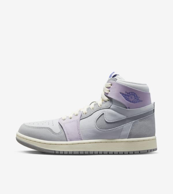 Grey and purple jordans discount