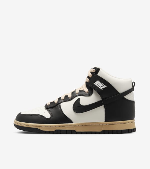 Fecha de lanzamiento del Dunk High Black and Sail para mujer DZ4732 133 Nike SNKRS