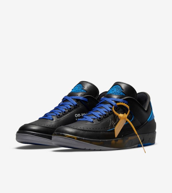 Air Jordan 2 Low x Off White Black and Varsity Royal DJ4375 004 Release Date. Nike SNKRS