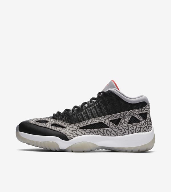 Air Jordan 11 Low I.E. Black Cement Release Date. Nike SNKRS
