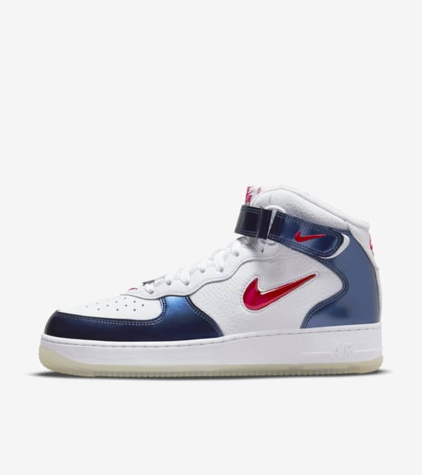 Air force 1 mid navy blue online